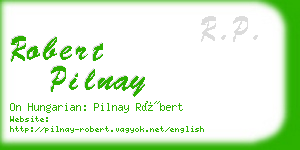 robert pilnay business card